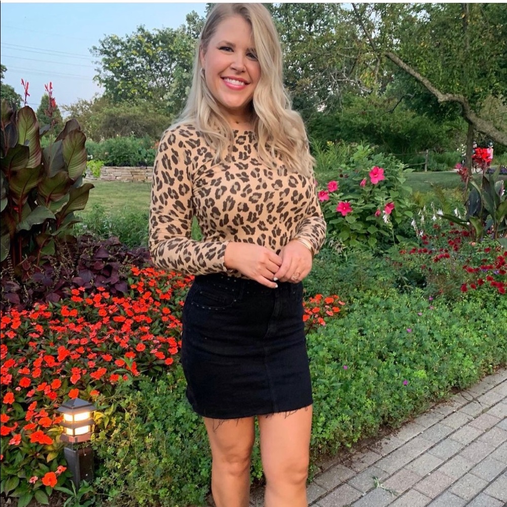 Express leopard shirt